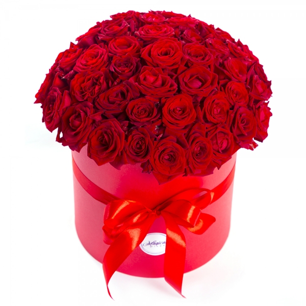  Kemer Florist 51 Red Roses in Box